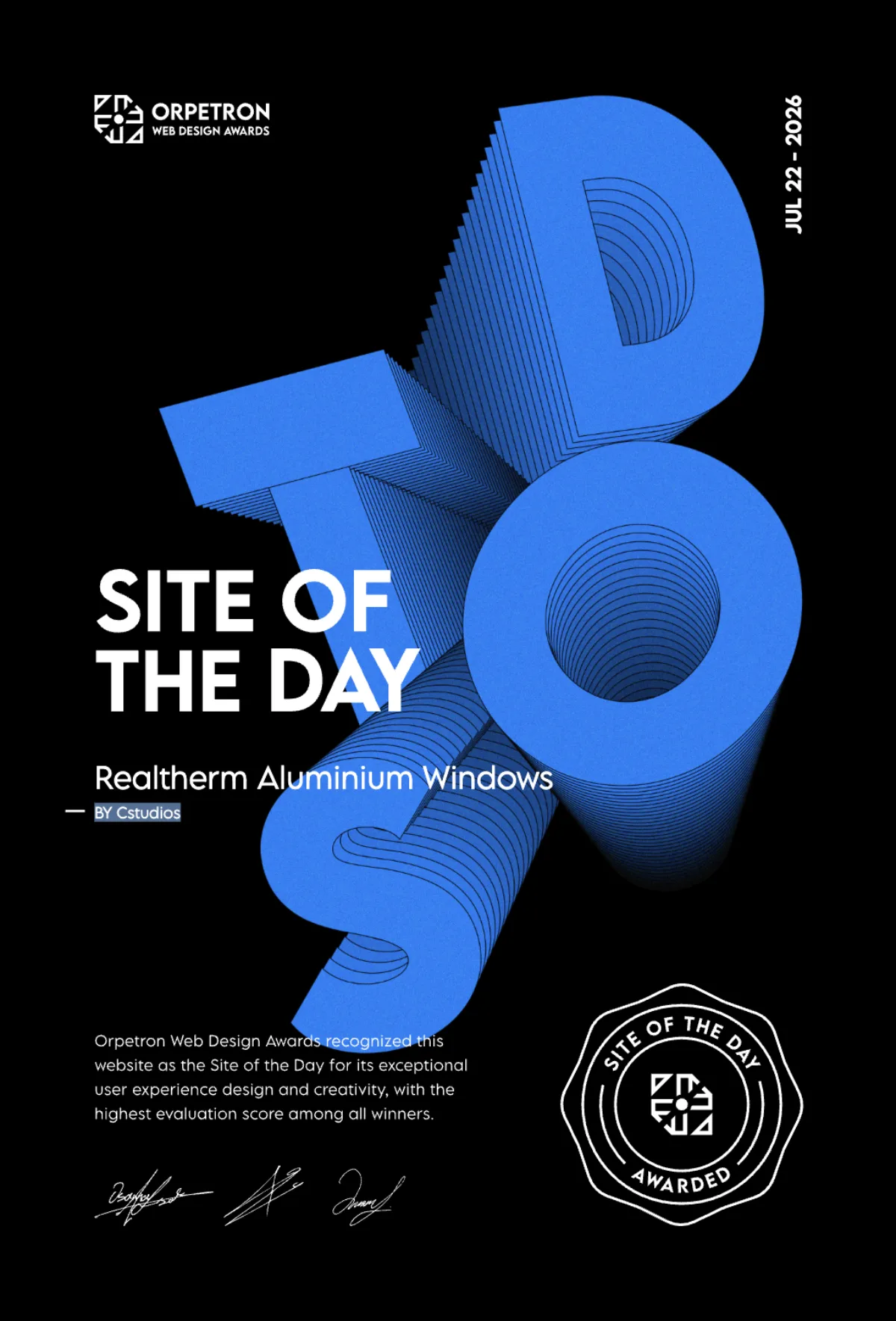 Site of the day item